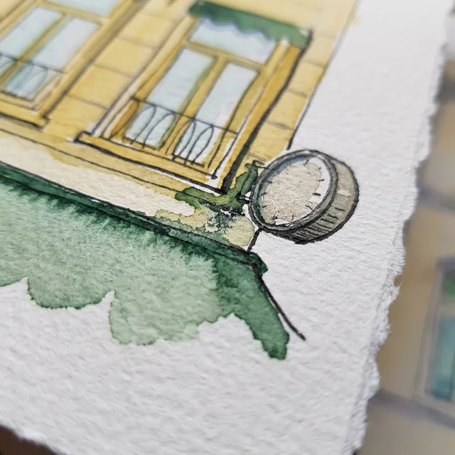 Pigmenten voor een echt handgeschilderd huisportret